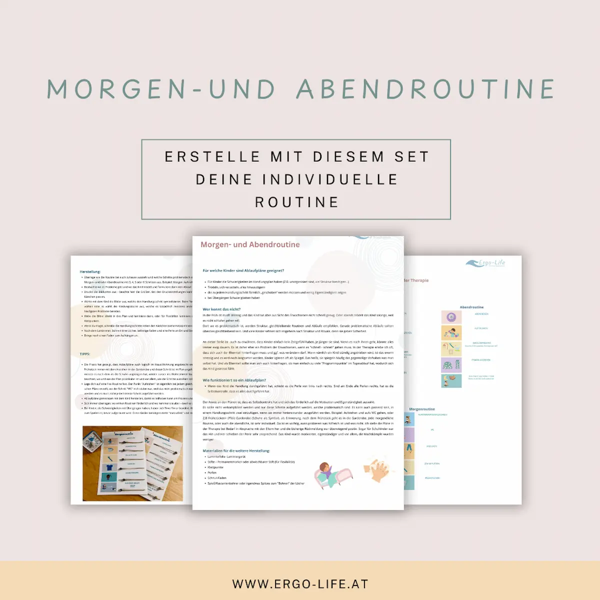 Morgen- und Abendroutine - Ablaufplan