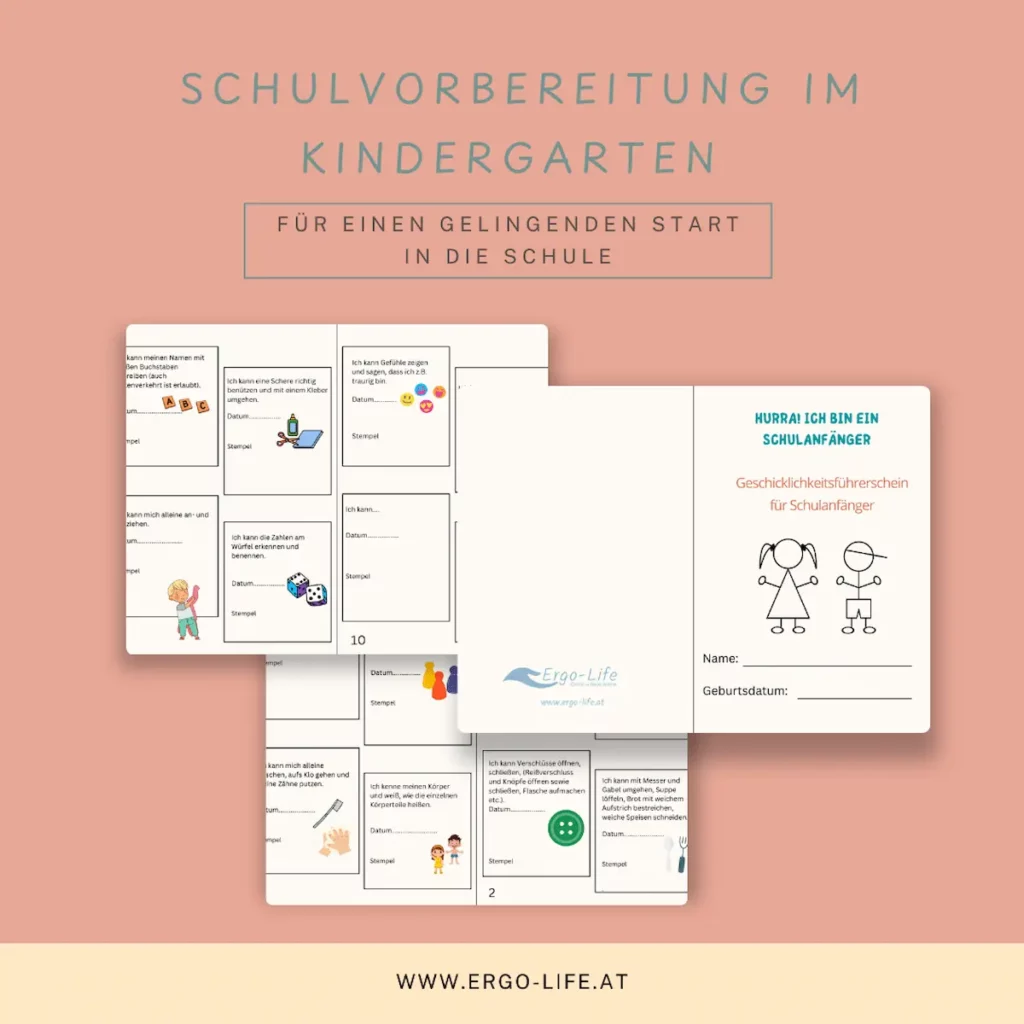 Geschicklichkeitsführerschein zur Schulvorbereitung im Kindergarten