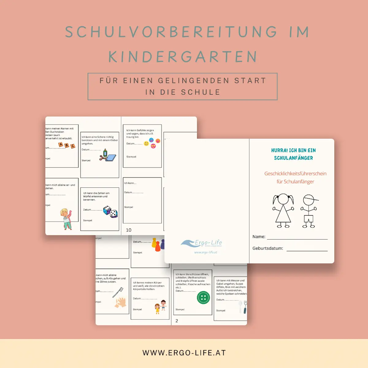 Geschicklichkeitsf&uuml;hrerschein zur Schulvorbereitung im Kindergarten