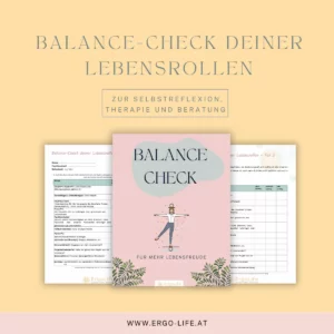 Titelbild „Balance-Check deiner Lebensrollen – zur Selbstreflexion, Therapie und Beratung“