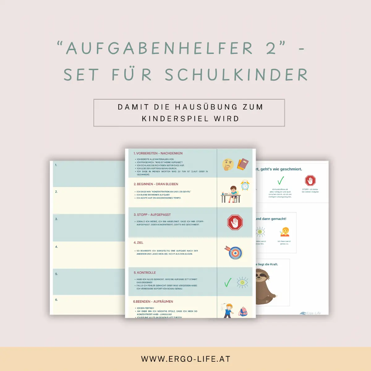 Aufgabenhelfer 2 f&uuml;r Schulkinder