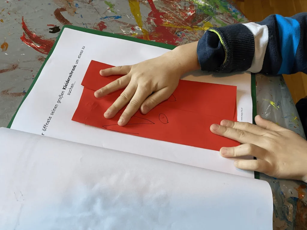 Falten im Kindergarten