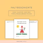 Faltgeschichte: Karli Kasperl und der Frühlingsblumenstrauß
