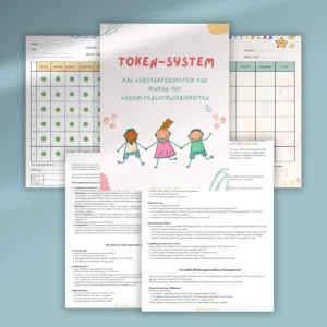 Titelseite und Anleitung des Token-Systems aus dem AD(H)S Selbststeuerungs-Bundle